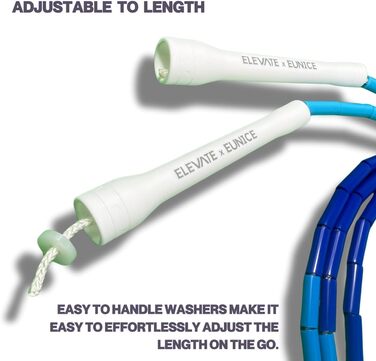 Стрибкове канат Elevate Rope Professionelles Perlen - 3м, регульований, якісні намистини та полішнур - для фрістайлу, кардіо та трюків, підходить для будь-якого рівня та використання в приміщенні/на вулиці