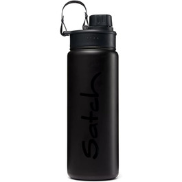Пляшка для води Satch з нержавіючої сталі, 0,5 л, BPA Free, герметична, для гарячих та холодних напоїв, чорна