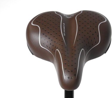 Сідло для велосипеда чоловіче Comfort Gel, City Bike, коричневе, м'яке та зручне