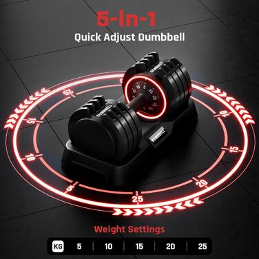 Регульована штанга Yaheetech 2,5-24 кг, 15 рівнів, сталева, з подвійною фіксацією, протиковзка, для дому, спортзалу, офісу