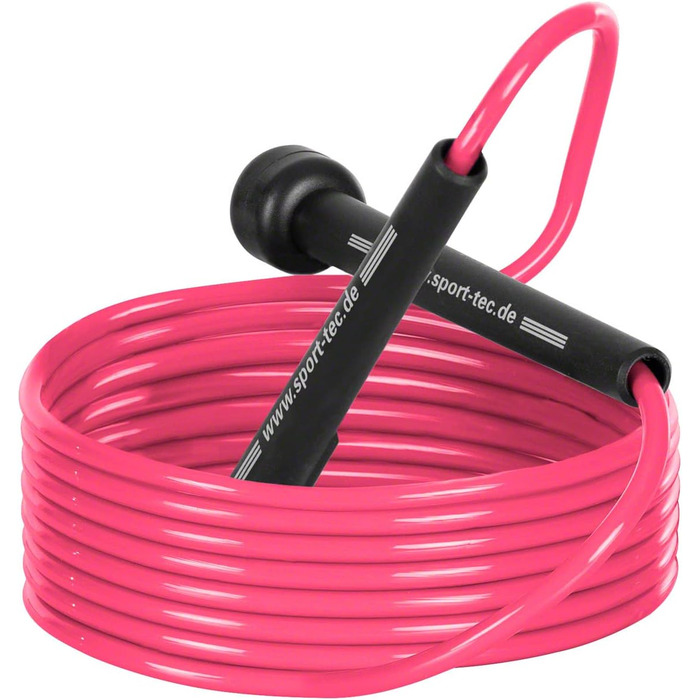 Скакалка для HIIT, боксу, MMA, фітнесу та кросфіту, 300 см (Рожева)