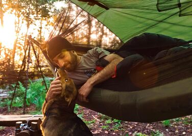 Гамак Amazonas Moskito-Traveller Thermo Ultra-Light з москітною сіткою 2.75x1.4м до 200кг