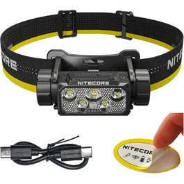 Ліхтар Nitecore HC70 UHE: 1600 люмен, USB-C, тривалий час роботи, біле та червоне світло для промисловості, полювання, пошуку та рятування, спелеології