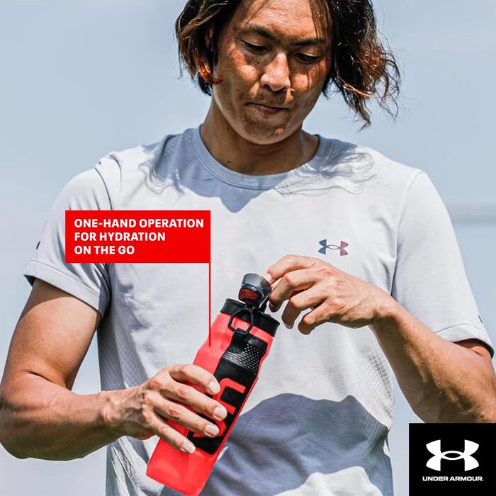 Пляшка для води Under Armour UA Playmaker Squeeze Octane 907 мл, спортивна, пластикова