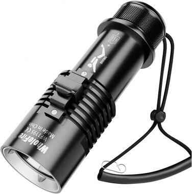 Ліхтар під водою WholeFire 8000 Lumen, IPX8, водонепроникний, 3 режими, акумуляторний, для плавання та дайвінгу