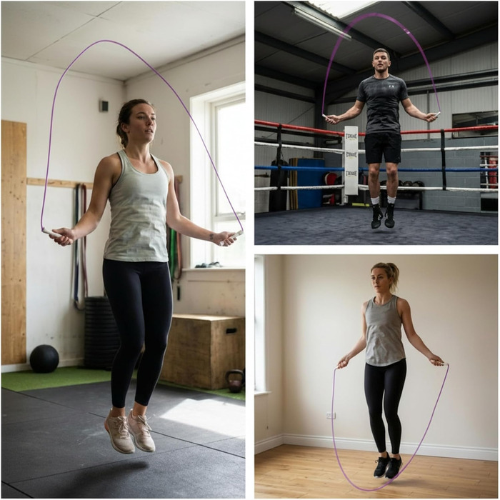 Стрибунці Elevate Speed Rope для дорослих, швидкісний скакалка 5 мм, довжина 3 м (регульована), фіолетова