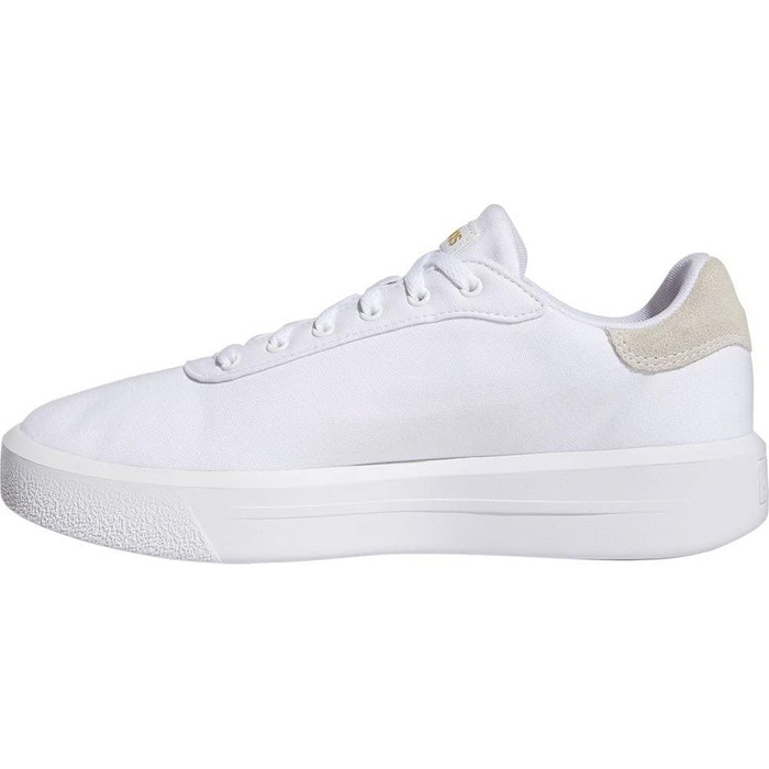 Жіночі кросівки adidas Court Platform CLN (38 2/3 EU, білий, золотий, чорний)