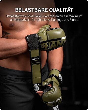 Боксерські рукавички Phantom Apex | Професійні рукавички для спарингу, бою, боксу, фріфайту (Apex - Army, L-XL)