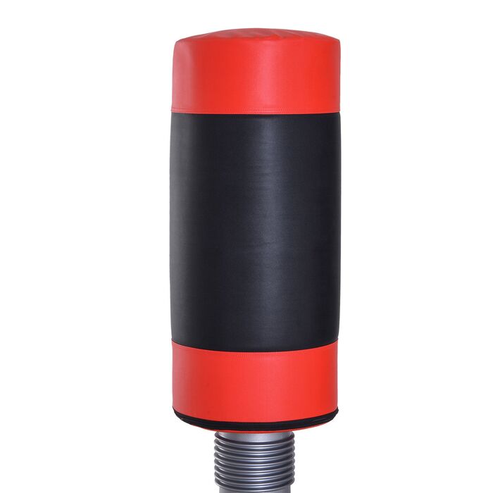 Боксерська груша HOMCOM стоячи Boxing Dummy 158-186 см Висота регулюється для боксерських тренувань і фітнесу, чорно-червона