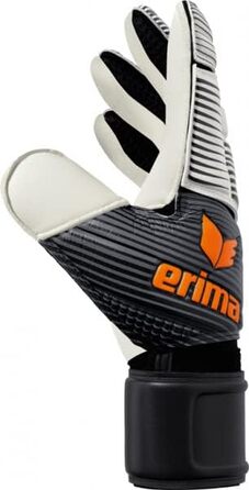Воротарські рукавички Erima Skinator Hybrid Training 12 чорні/білі/неоново-помаранчеві