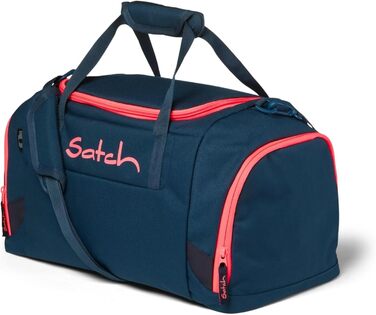 Дорожня спортивна сумка satch 25 л з відділенням для взуття та вологих речей, плечовий ремінь, рожево-бірюзова