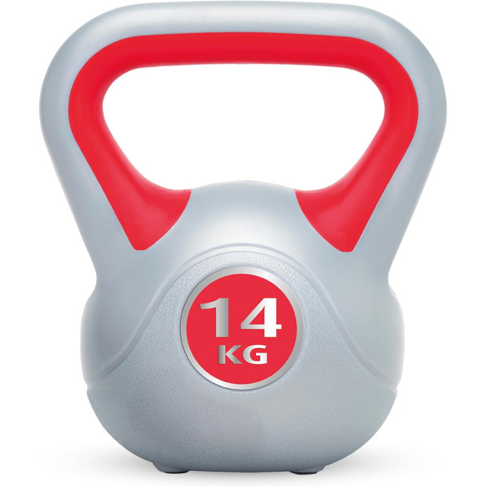 Гиря Urban Fitness Ufw0814 вінілова червона 14 кг