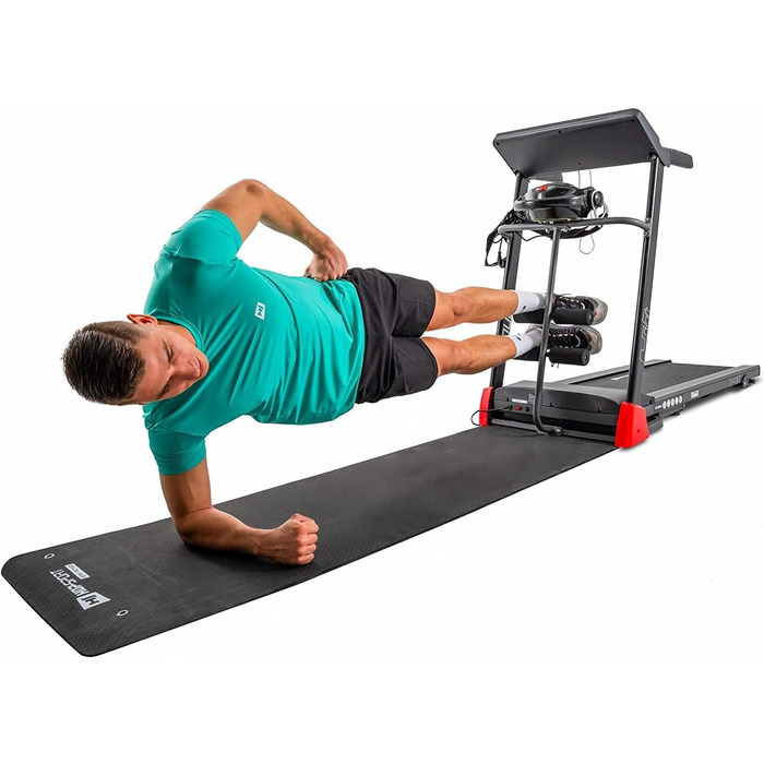 Бігова доріжка Hop-Sport HS-1200LB Soul 3-в-1 для дому з масажером, станцією для пресу, складана, LCD-дисплей, керування через додаток, 15 програм, швидкість до 14 км/год