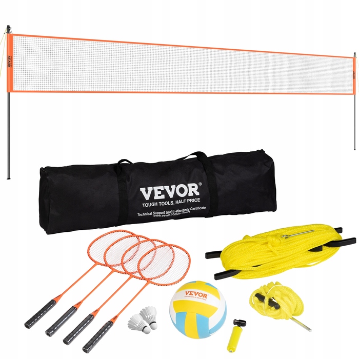 Волейбольна сітка Vevor 9,7 м x 2 м (PQHYMQWTZ3235SJT)
