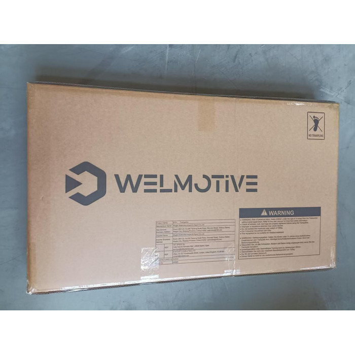 Батут овальний для дому 2 осіб до 150 кг синій з ручкою - фітнес, для дітей та дорослих