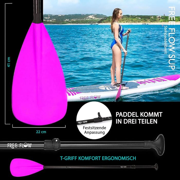 Надувна SUP-дошка SereneLife з повним комплектом аксесуарів, антиковзке весло, насос, сумка для перенесення, для дітей і дорослих