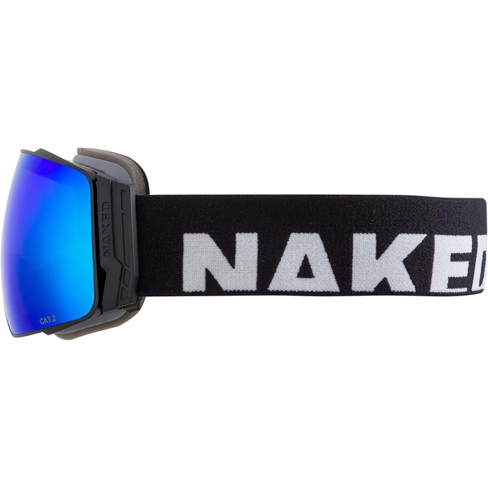 Гірськолижна маска NAKED Optics STORM OTG чорна з лінзою для поганої погоди, змінні лінзи, сноубордична окуляри для чоловіків і жінок