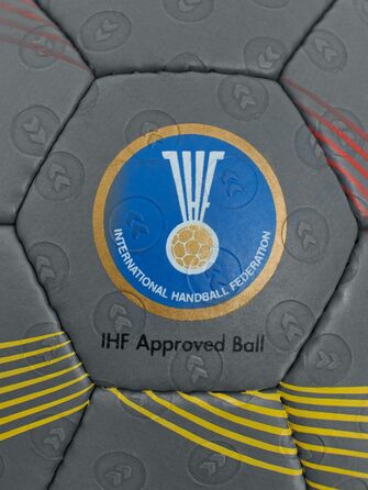 Гандбольний м'яч hummel Concept Pro для дорослих, розмір 2, темно-сірий/жовтий/червоний