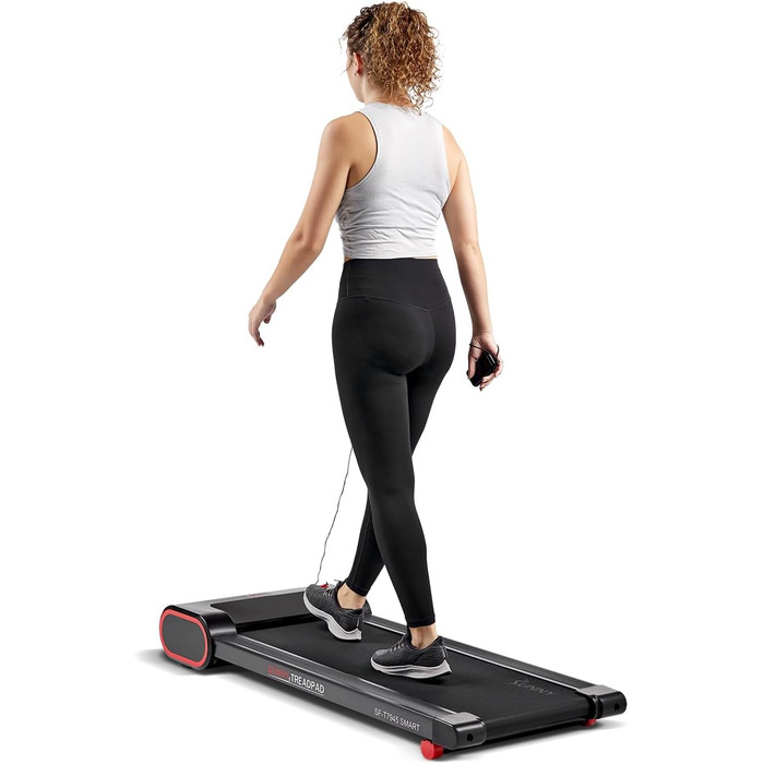 Бігова доріжка Sunny Health & Fitness SF-T7945SMART під стіл, розумна, тонка, з пультом, енергоефективна, підвищена безпека