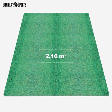 GORILLA SPORTS захисні EVA килимки 60x60x1,2 см, набір 6 шт, антиковзкі, для фітнесу, підлоги, тренажерного залу, басейну