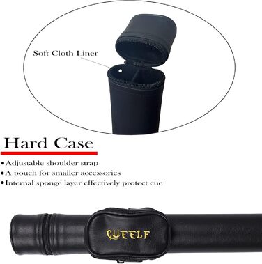 Професійний більярдний кий CUEELF з мотивом черепа, 13 мм, чорна вершинка, канадський клен, 21 oz