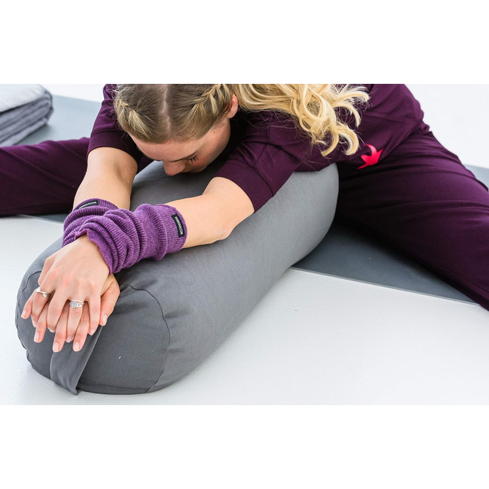 Валик для йоги Yogistar Yin Plus круглий, фіолетовий