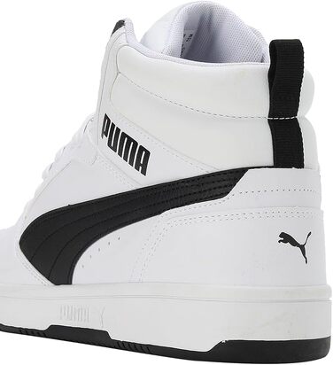 Кросівки Puma Unisex Rebound V6 білі з чорним (Puma White/Black), розмір 45 EU