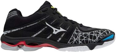 Волейбольне взуття Mizuno Wave Voltage Unisex, 48.5 EU, чорний/білий