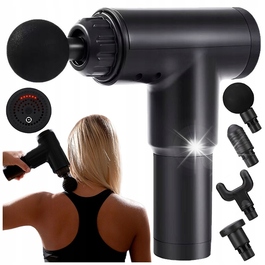 Потужний медичний перкусійний масажер для тіла Massage Gun, 6 режимів роботи