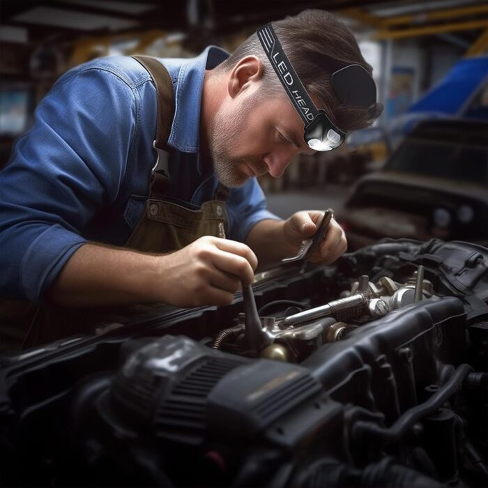 LED налобний ліхтар NREDXOON з акумулятором, USB-C, 5 режимів освітлення (включно з червоним), IPX4, водонепроникний, надзвичайно яскравий для кемпінгу, бігу, DIY та надзвичайних ситуацій (2 шт.) Чорний