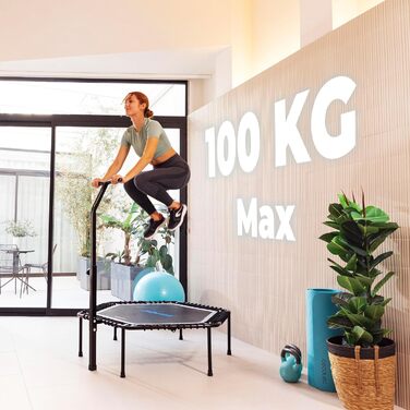 Трамплін Cecotec Drumfit Jump для дорослих, Ø 92-127 см, знімний та складаний. Макс. вага 100 кг