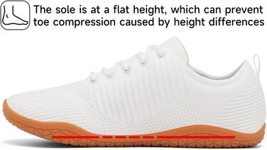 Geweo Взуття для пішохідних прогулянок без шкарпеток для жінок та чоловіків. Легкі дихаючі кросівки з широкою передньою частиною та Zero-Drop підошвою. Розміри 37-47.