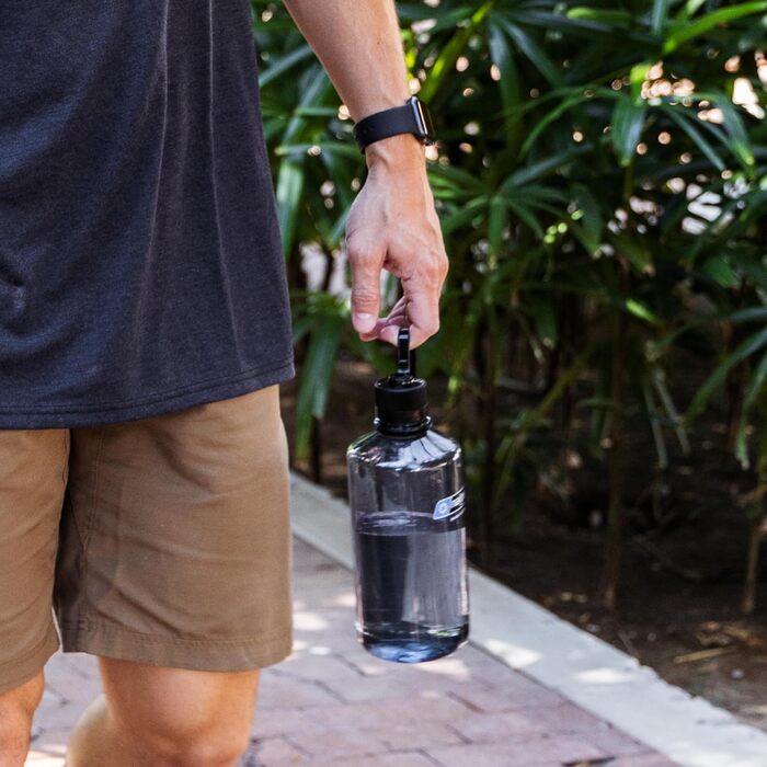 Пляшка для води Nalgene EH 1000 мл, сіра, пластикова