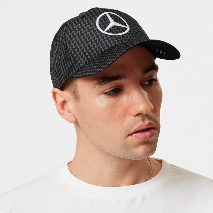 Кепка Mercedes AMG Petronas Formula One Team 2023 Lewis Hamilton Collection, чорна, універсальний розмір
