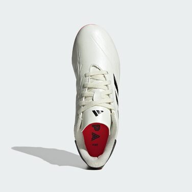 Дитячі футбольні бутси Adidas Copa Pure 2.4 для унісекс, 24 EU, кольори: Ivory, Core Black, Solar Red