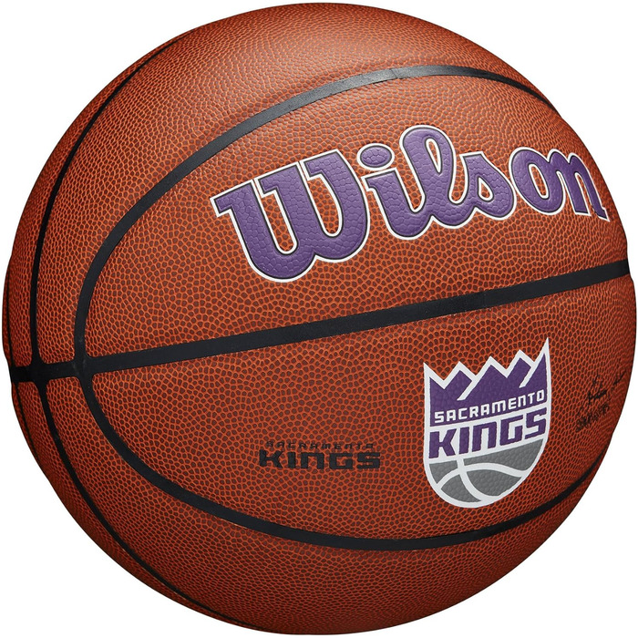 Баскетбольний м'яч Wilson NBA Team Alliance Sacramento Kings, розмір 7 (29.5''), офіційний