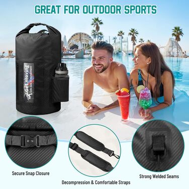 Водонепроникний мішок Dry Bag 20L RollTop: рюкзак, packsack, Seesack для каякінгу, рафтингу, риболовлі