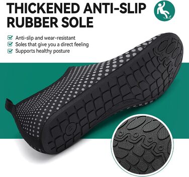 Аквашузи для плавання та йоги: чоловічі та жіночі, швидковисихаючі, неслизькі, сірі (39 EU, G995)