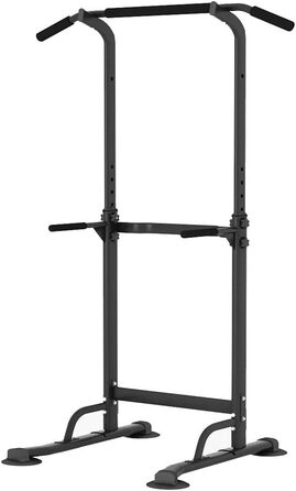 Силова станція sogesfurniture Power Tower, багатофункціональний турнік-бруси, регульована висота 165-210 см, для підтягувань та віджимань, модель BHEU-PSBB005