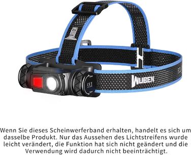 Ліхтарик на лоб WUBEN H1 Pro 1200 Lumen: LED, 10 режимів, USB-C, водонепроникний IP68, для кемпінгу та активного відпочинку