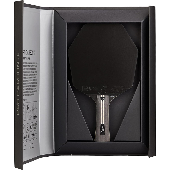 Професійна тенісна ракетка STIGA Cybershape Pro Carbon+, 5-зіркова, шестикутна форма, для атакуючих гравців