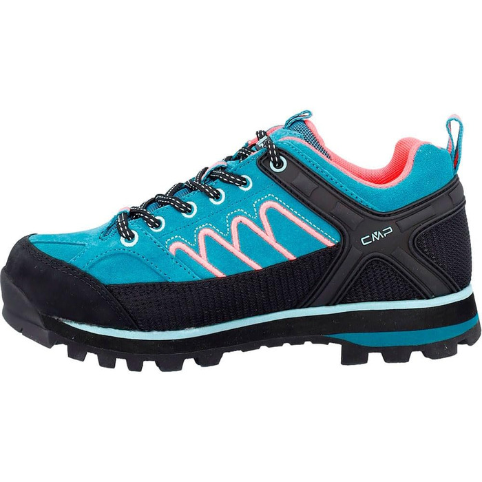 Жіночі трекінгові черевики CMP Moon Low Wmn Wp, 40 EU, Teal Red Fluo
