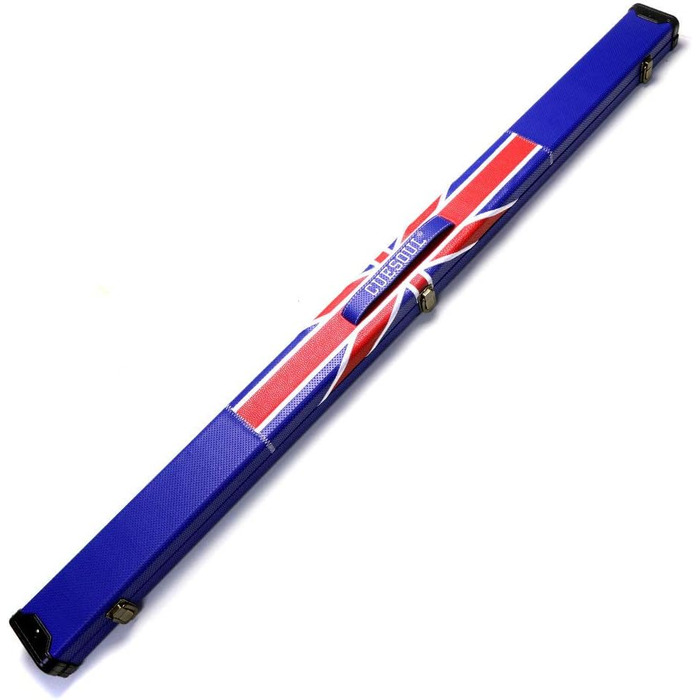 Снукерний кий ручної роботи CUESOUL 57'' 3/4 з ебенового дерева, дизайн Union Jack