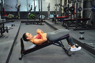 Регульована лава для жиму Train Hard з упором для ніг, сертифікат EN957, преміум якість, для преса та силових тренувань