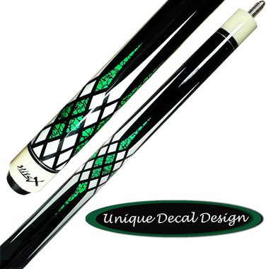 Більярдний кий Tai Ba Cues: канадський клен, 13 мм наконечник, 58'', 19oz. Вибір кольору (синій, червоний, зелений) + чохол