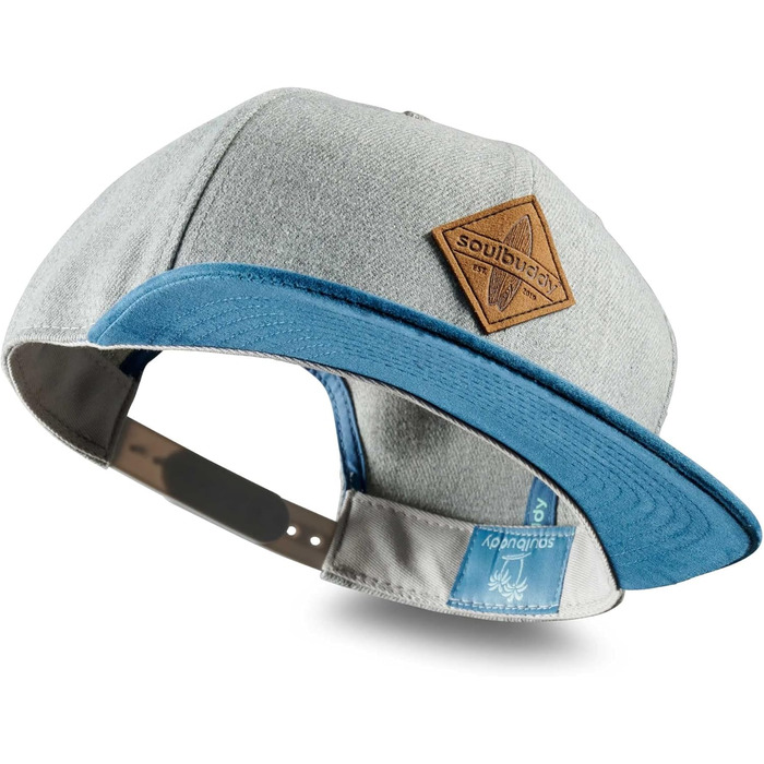 Набір бейсболок Soulbuddy для батька та сина (2 шт) — сімейна кепка Snapback для чоловіків та дітей, сіро-блакитний колір