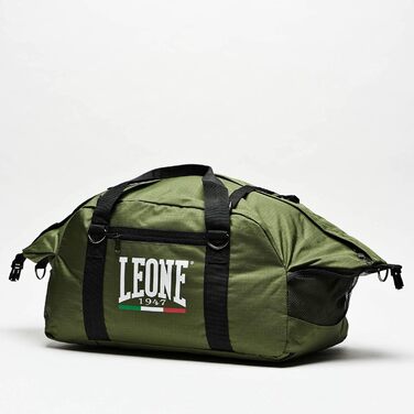 Гібридна спортивна сумка-рюкзак Leone 1947 для боксу та фітнесу, Army Green — велика сумка для тренувань з єдиноборств, Muay Thai