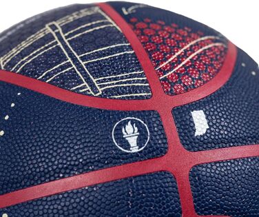 Баскетбольний м'яч Wilson NBA All-Star 2024 Indianapolis, колекційний, розмір 7, для дорослих, темно-синій