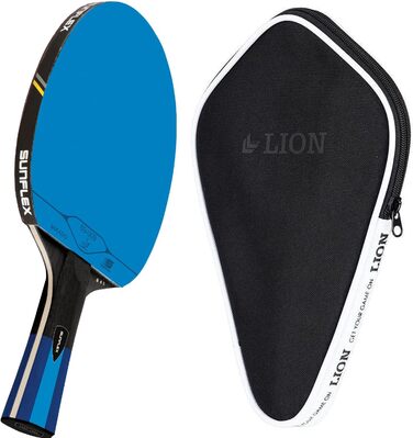 Професійна ракетка для настільного тенісу Sunflex Color COMP B45 з покриттям ITTF, синя, для змагань, з чохлом