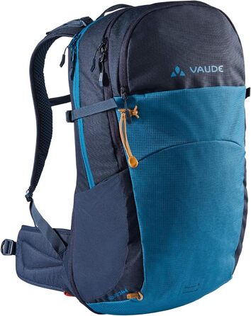 Рюкзак VAUDE Wizard 24+4 літри, водовідштовхувальний туристичний рюкзак для жінок і чоловіків, комфортна спинка, органайзер, колір синій Kingfisher